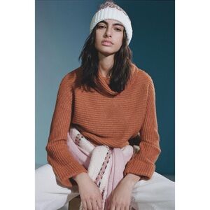Anthropologie Pilcro Cedar Cowl Neck Sweater Oversized Slouchy XS NWT